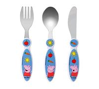 Peppa Pig Children's Kids 3pcs Cutlery Set - Knife/Fork/Spoon
