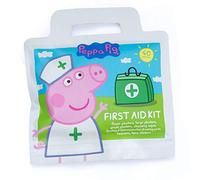 Peppa Pig Childrens 'My First Aid Kit' x40 / Latex Free/Hypoallergenic/Washproof and Sterile/Includes: x3 Size Plasters/Wound Wipes/Digital Thermometer/Gauze Pads/Hero Stickers