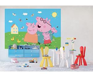 Peppa Pig Children's Room Photo Wallpaper by AG Design | 252 x 182 cm | 4 Pieces | AAFTDXL 1964