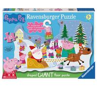 Peppa Pig Christmas 32 Piece Jigsaw Puzzle With Door Hanger Kids 3 Plus