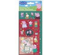 Peppa Pig Christmas Assortment Pack of Stickers - Three Types, 50+ Total, Reusable on Non-Porous Surfaces - Great Stocking Filler and Christmas Gifts - Age 3+