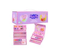 Peppa Pig Colouring Stationery Set Painting Drawing Supplies Gift in Purple Peppa Pig Purple