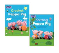 Peppa Pig Crafts Collection 2 Books Set (Crochet Peppa Pig & Knitting Peppa Pig)