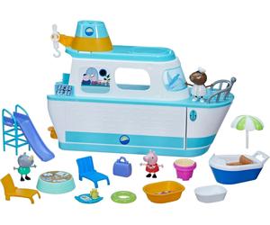 Peppa Pig Cruise Ship, Multilevel Playset with 17 Pieces, Preschool Toys for 3 Y