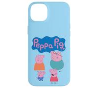 Peppa Pig Cute Family Group Shot Logo Case for iPhone 14 Plus