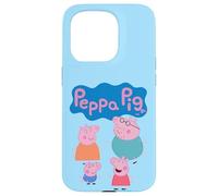 Peppa Pig Cute Family Group Shot Logo Case for iPhone 15 Pro