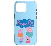 Peppa Pig Cute Family Group Shot Logo Case for iPhone 16 Pro Max