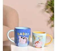 Widdop and Co Peppa Pig Daddy & Me Ceramic Mug Set, 2 Pieces