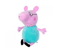 Simba 109261005 Peppa Pig Plush Papa Pig, 37 cm, in Standard Outfit, Plush Figure, Plush Toy, from the First Months of Life