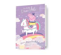 Peppa Pig Daughter Birthday Card