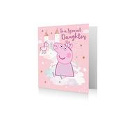 Peppa Pig Daughter Birthday Card, Daughter Birthday Card Peppa Pig, Happy Birthday Card Daughter, Peppa Pig Birthday Card, Peppa Pig Recyclable Card, Officially Licensed Birthday Card