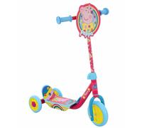 Peppa Pig Deluxe Tri Scooter MV Sports Printed Anti-Slip Footprint Adjustable Handlebar 63-69cm Ages 3 Years+ Pink