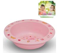 Peppa Pig Dinnerware Self Feeding Bowl Pink, PP Plastic Baby Weaning Supplies for Mealtimes Ages 6+ Months Kids, Dishwasher and Microwave Safe Tableware