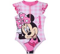Peppa Pig | Disney Frozen | Minnie Mouse Girls Swimming Costumes, One Piece Front Zip-Up Bathing Swim Suits, Swimwear Gifts