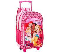 Disney Princess Premium Trolley Bags for Kids, Boys & Girls - Travel Backpack with Wheels, Large Compartment & Extendable Handle - Carry-On Luggage Suitcase for Children - For Age 3+