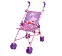 Peppa Pig: Doll Umbrella Stroller - Pink & White Dots - Fits Dolls Up to 24"" Easy to Fold for Storage & Travel for Dolls Plushes-Stuffed Animals P