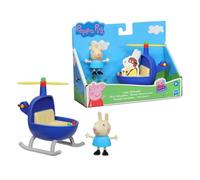Peppa Pig Peppa's Adventures Little Helicopter Toy Includes 3-inch Rebecca Rabbit Figure, Inspired by The TV Show, for Preschoolers Ages 3 and Up