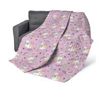 Peppa Pig Fairgrounds Quilted Throw Blanket - Official Soft Fleece Blanket for Kids Featuring Peppa Pig | Lightweight Bedding for Bed, Couch, or Sleepovers | 60 x 80 Inches