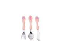 Peppa Pig Family Cutlery Set - 3-Piece Kids Utensils (Fork, Spoon & Knife) - Durable BPA-Free Stainless Steel with Easy-Grip Handles for Toddlers