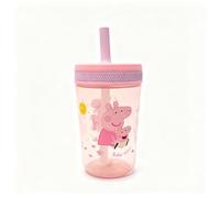 Peppa Pig Family Kelso Soft Straw Cup - 350ml | BPA-Free Toddler Drinking Cup with Secure Lid & Straw | Leak-Proof, Durable & Fun Design for Kids