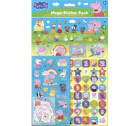 Peppa Pig Family Mega Sticker Pack Featuring New Baby Sister Evie | Officially Licensed Product | Three Types of Stickers (120+ Stickers) | Reusable | Age 3+ | Unisex | Gifts, Presents & Party Bags