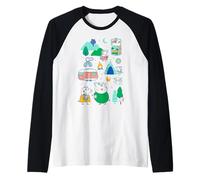 Peppa Pig Family Vacation Outdoor Caravan Camping Trip Raglan Baseball Tee