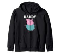 Peppa Pig Father's Day Daddy Bold Text Portrait Of Daddy Big Zip Hoodie