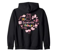 Peppa Pig Favourite Things Collage Tea Paint Classic Kite Zip Hoodie