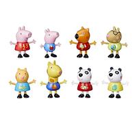 Peppa Pig Figure 8-Pack Toy Includes, George Pig, Peggi Panda, Candy Cat and More, Amazon Exclusive, for Ages 3 and up