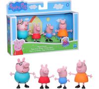 PEPPA PIG Figure Box 4 Characters 7cm FAMILY George Mom Dad HASBRO F2190