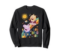 Peppa Pig Find Your Joy Peppa And Candy Sliding Down Rainbow Sweatshirt