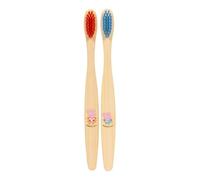 Peppa Pig Flat Bamboo Toothbrush for Kids