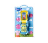 Peppa Pig Flip Phone Toy with Lights & Sounds - Electronic Pretend Play Mobile Phone for Toddlers Aged 18 Months+ - Officially Licensed Peppa Pig Toy