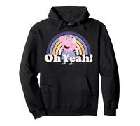 Peppa Pig Flower Power Oh Yeah Love Friend BFF 60s Fun Retro Pullover Hoodie
