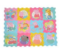 Peppa Pig Foam Play Mats | Soft Baby Toddler Floor Mat Tiles for Play Pen, Tummy Time | 10mm Thick Interlocking 12 Piece Matting for Children