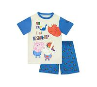 Peppa Pig George and Dinosaur Pyjamas for Boys - Soft Cotton Official Merchandise PJs