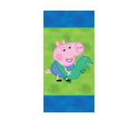 Peppa Pig George Beach Towel 140x70cm 100% Cotton Velour-Feel Dinosaur