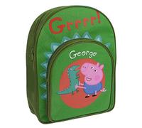 Peppa Pig George & Dinosaur Front Pocket Backpack School Bag Rucksack