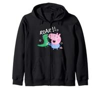 Peppa Pig George Dinosaur Raw Adventure Explore Fun Classic Zip Hoodie