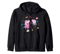 Peppa Pig George Fun Collage Best Sister Brother BFF Classic Zip Hoodie