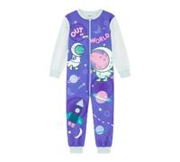Peppa Pig George Pig Official Boys Onesie, Sleepsuit, All in One Pyjamas Out Of This World, Blue, Age 18 Months - 6 Years