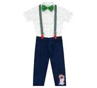 Peppa Pig George Pig Outfit Party Set | Boys' Outfits & Clothing Sets | Boys Outfit Co Ord With Braces And Bow Tie | Blue | 18-24 Months