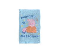 Peppa Pig George Pig Promoted To Big Brother Silky Touch Super Soft Throw Blanke | Size: Large Peppa Pig Multicolor Large