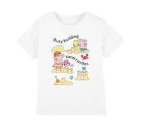 Peppa Pig George Pig Sandcastles Kids T Shirt, White, 3-4