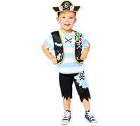 amscan (PKT) (Fix 4/4) (9910166) Child Boys George Pig Pirate Costume (3-4yr) - Peppa Pig
