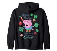 Peppa Pig George Vegetable Garden Spring Fun Classic Friends Zip Hoodie
