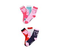 Peppa Pig Girls' 6 Pairs Children's Socks with Motif, Cotton Socks Set for Children