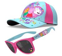 Peppa Pig Girls Accessories Set - Summer Cap and Sunglasses for Kids | UV400 Protection, Adjustable Baseball Hat for Girls | Holiday & Beach Essentials