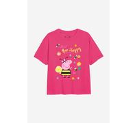 Peppa Pig Girl's Bee Happy T-Shirt Fuchsia | Size: 12-13 Years Peppa Pig Fuchsia 12-13 Years