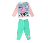 Peppa Pig Girls Christmas Pyjamas featuring and Santa Peppa's Letter to Santa, Multicoloured, Age 2-3 Years